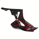 Verkleidungen 2006-2007 Honda CBR 1000 RR Black &amp; Red Flame Shark Generic