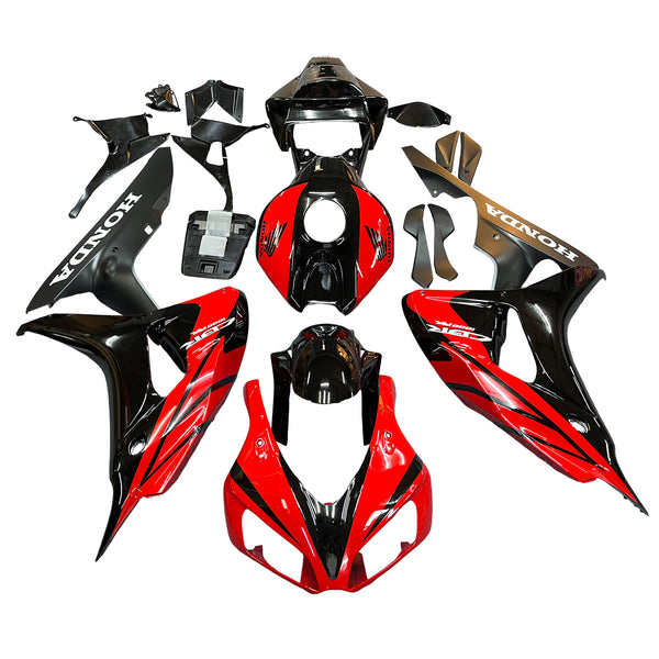 Carenagens 2006-2007 Honda CBR 1000 RR Preto e Vermelho CBR Racing Generic