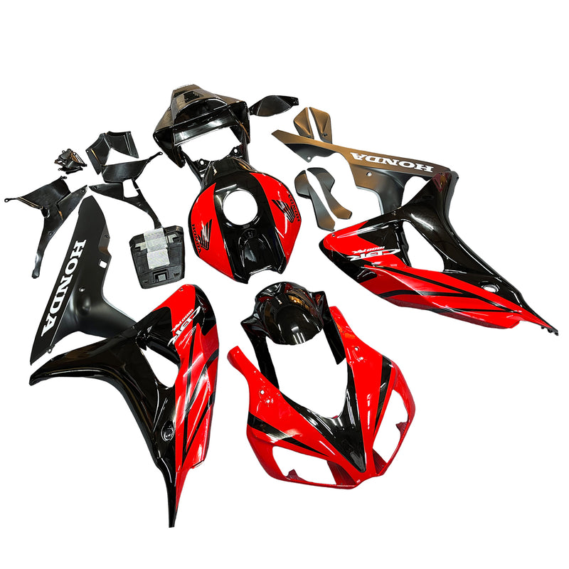 Fairings 2006-2007 Honda CBR 1000 RR Black and Red CBR Generic