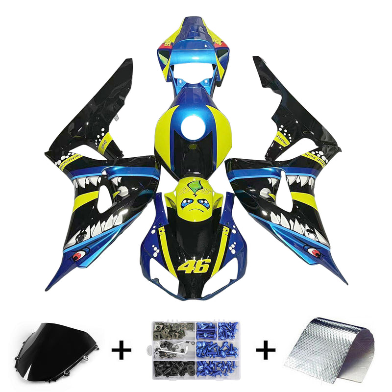 Amotopart Honda CBR1000RR 2006-2007 kåpa Set Body Plast ABS