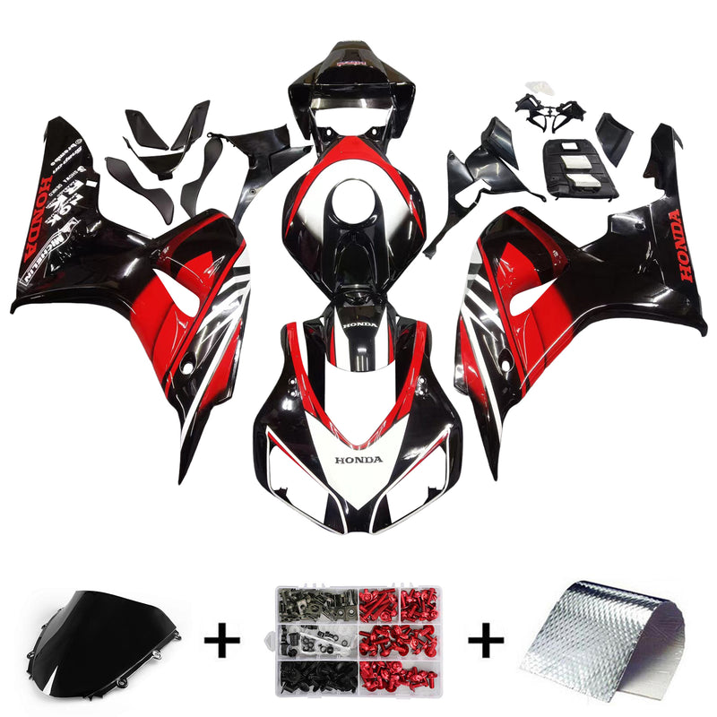 Amotopart Honda CBR1000RR 2006-2007 Juego de carenado Cuerpo Plástico ABS