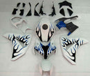 Kapotáž 2008-2011 Honda CBR 1000 RR White & Blue Black Flame Generic
