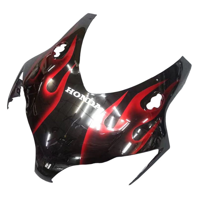 Verkleidungen 2008-2011 Honda CBR 1000 RR Black &amp; Cherry Red Flame Generic