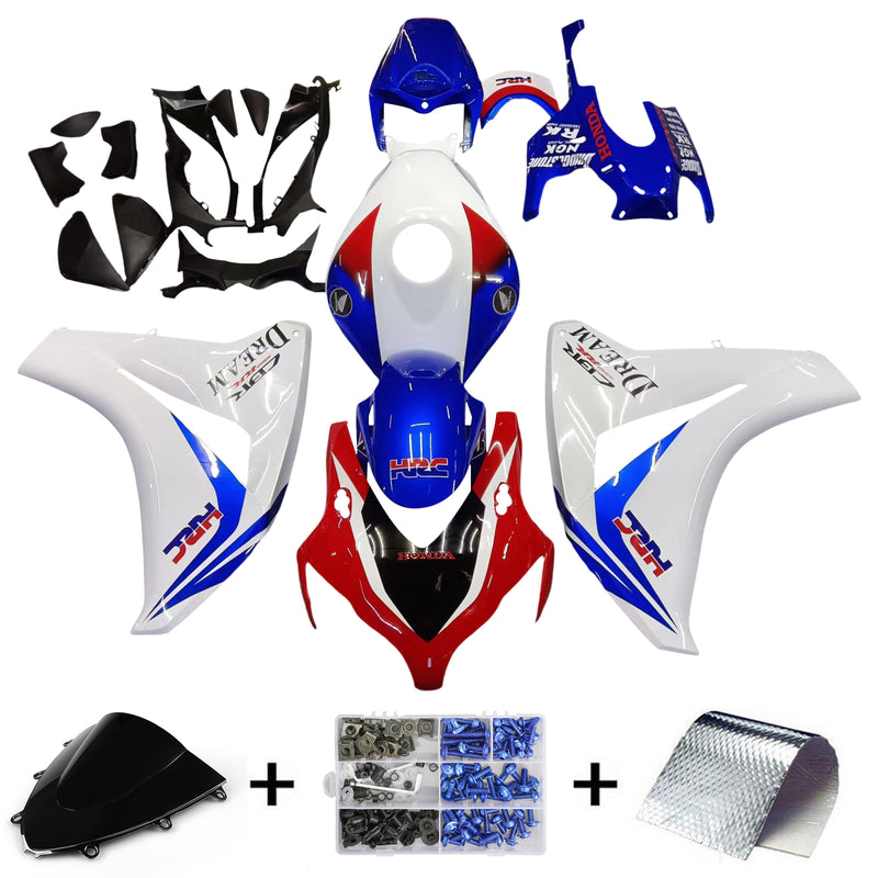 Carenagens 2008-2011 Honda CBR 1000 RR Vermelho Branco Azul HRC Genérico