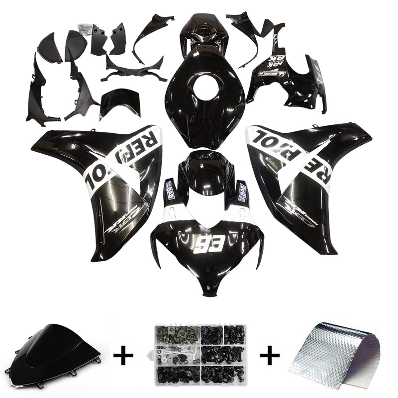 Amotopart Honda CBR1000RR 2008-2011 kåpesett Body Plastic ABS