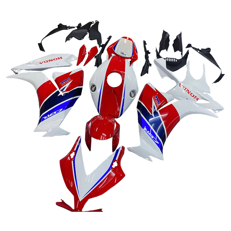 Carenagens 2012-2016 Honda CBR1000RR HRC Branco Vermelho Azul Genérico