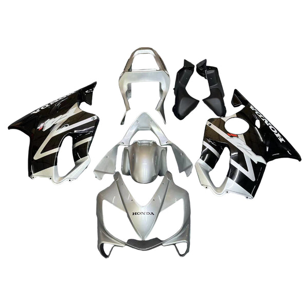 Carenados 2001-2003 Honda CBR 600 F4i Plata y Negro F4i Genérico