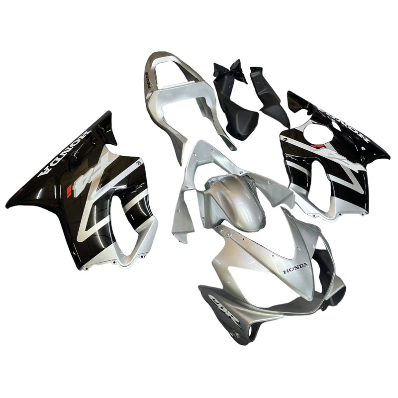 Fairings 2001-2003 Honda CBR 600 F4i Silver & Black F4i Racing Generic