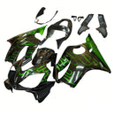 Verkleidungen 2001-2003 Honda CBR 600 F4i Black &amp; Green Flame Racing Generic
