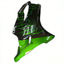 Verkleidungen 2001-2003 Honda CBR 600 F4i Black &amp; Green Flame Racing Generic