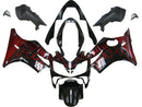 Kåper 2004-2007 Honda CBR 600 F4i Svart &amp; Generisk Red Flame Racing
