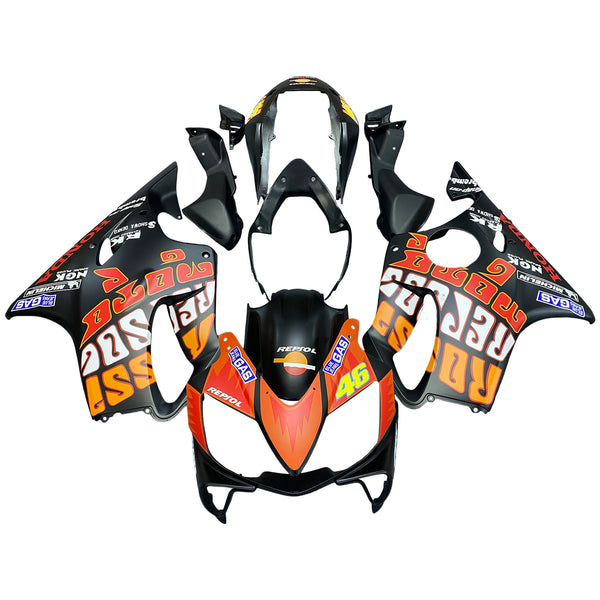 Fairings 2004-2007 Honda CBR 600 F4i Svart Valentino Rossi Generic