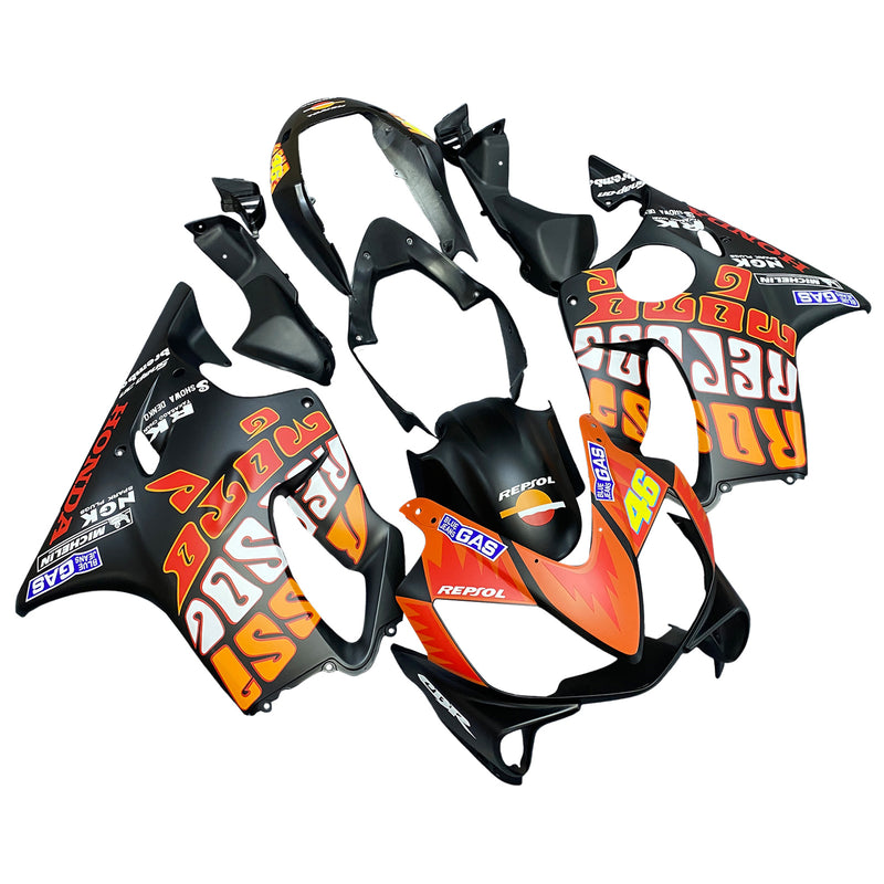 Fairings 2004-2007 Honda CBR 600 F4i Svart Valentino Rossi Generic