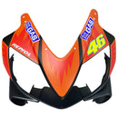 Carenagens 2004-2007 Honda CBR 600 F4i Preto Valentino Rossi Racing Genérico