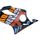 Carenagens 2004-2007 Honda CBR 600 F4i Preto Valentino Rossi Racing Genérico