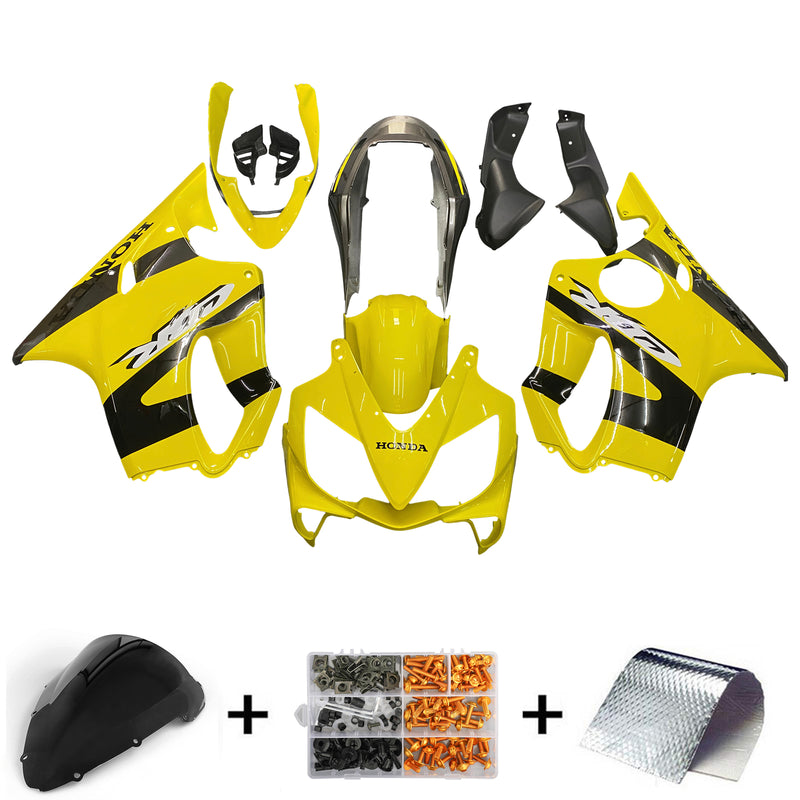 Fairings 2004-2007 Honda CBR 600 F4i Yellow & Black CBR Racing Generic