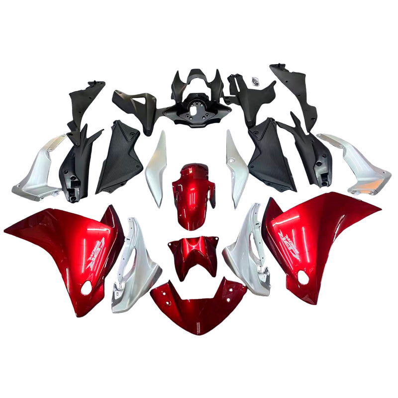 Fairings 2011-2015 Honda CBR250R Rød Sølv CBR Generisk