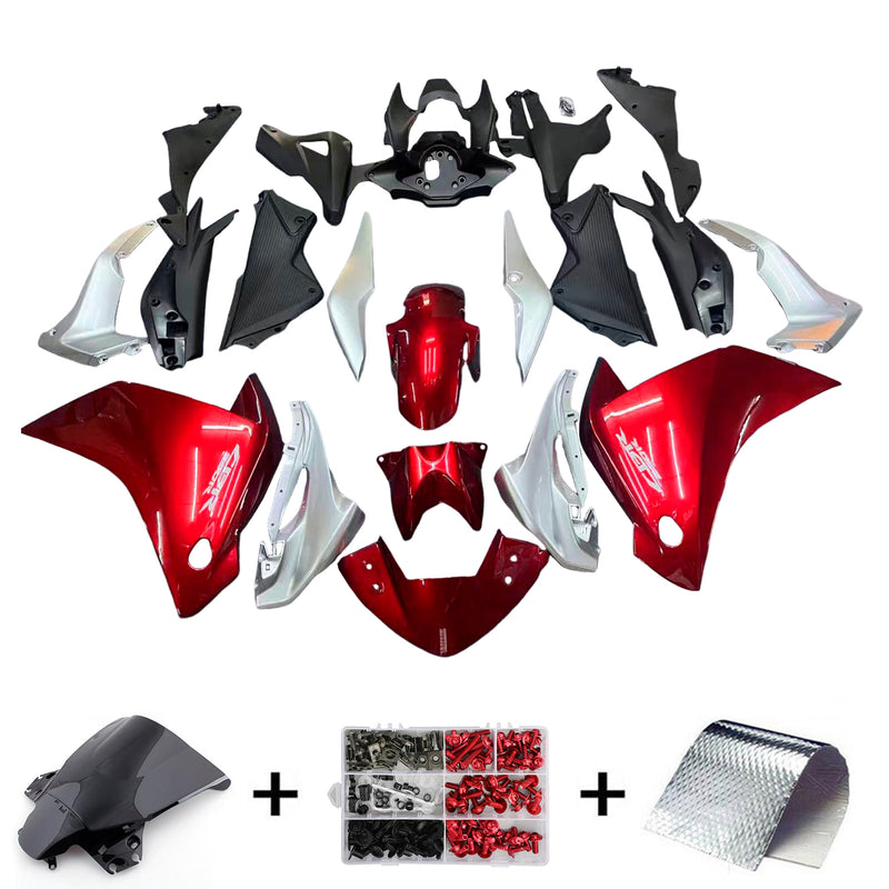 Fairings 2011-2015 Honda CBR250R Rød Sølv CBR Generisk