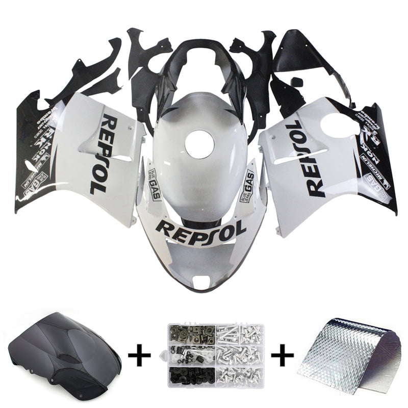 Amotopart Honda CBR1100XX SuperBlackBird 1996-2007 kåpa Set Body ABS