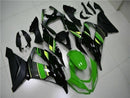 Verkleidungs-Einspritz-Kunststoff-Set, grün, schwarz, mit Schrauben-Set, passend für Kawasaki Zx6R 13–18 Generic