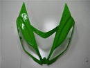 Verkleidungs-Einspritz-Kunststoff-Set, grün, schwarz, mit Schrauben-Set, passend für Kawasaki Zx6R 13–18 Generic