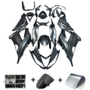 Fairing Injection Plastic Kit Mat Sort med skruesæt Passer til Kawasaki Zx6R 13-18 Generisk