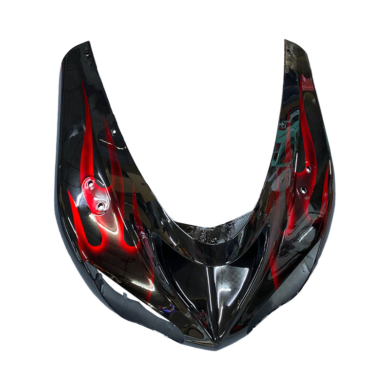 Red Flames plastinsprutningsskyddssats lämplig för Kawasaki ZX10R 2006 2007 Generic