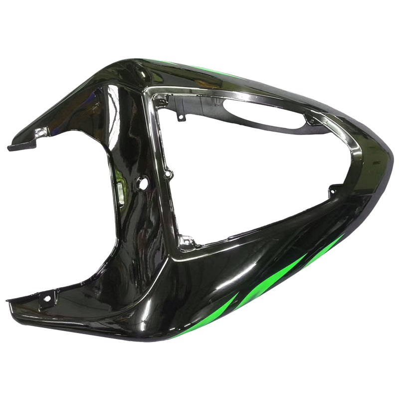 Green Flames Plastic Injection Fairing Sett Passer Kawasaki ZX10R 2006 2007 Generisk