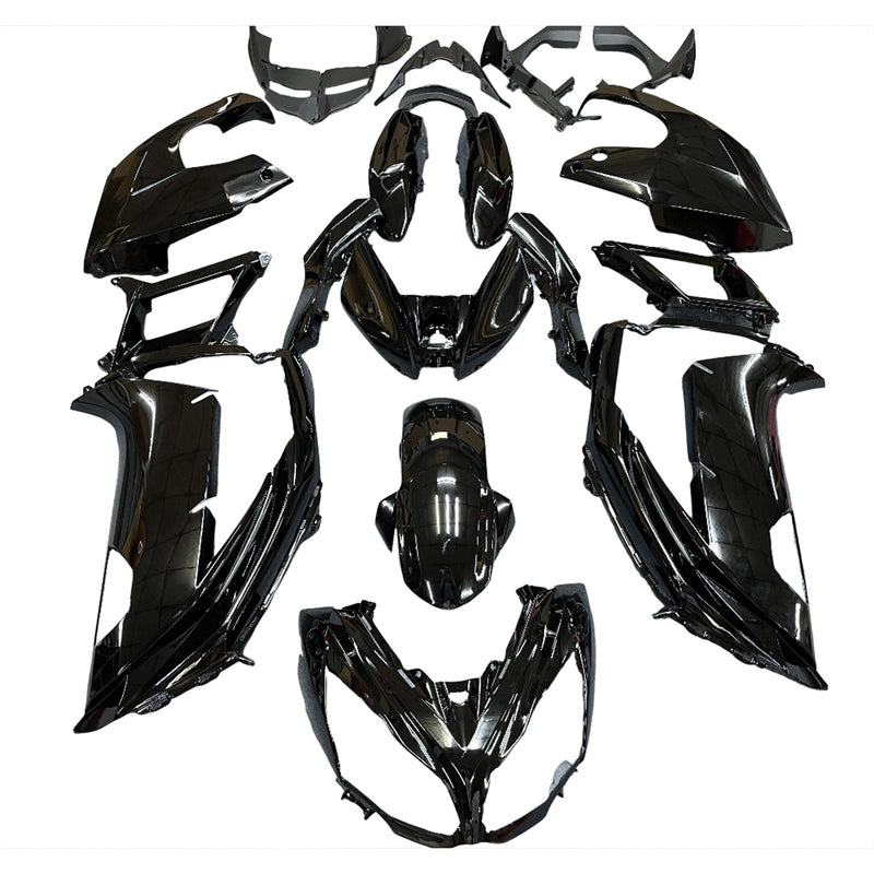 Sprøytestøpt plastkledningssett passer til Kawasaki Ninja 650 EX650 2012-2016 Gloss Black Generic