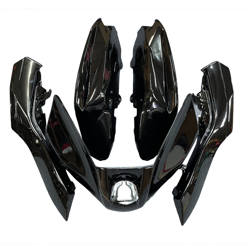 Spritzguss-Verkleidungsset aus Kunststoff, passend für Kawasaki Ninja 650 EX650 2012–2016, glänzendes Schwarz, generisch