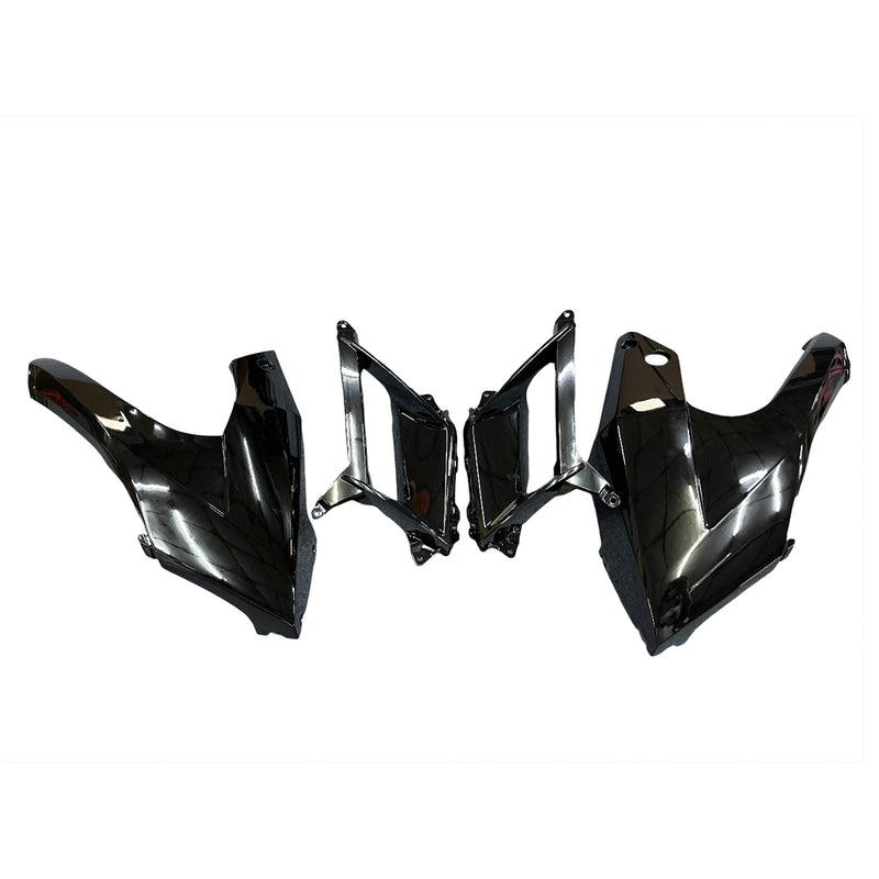 Kit de carenado de plástico moldeado por inyección para Kawasaki Ninja 650 EX650 2012-2016, color negro brillante genérico