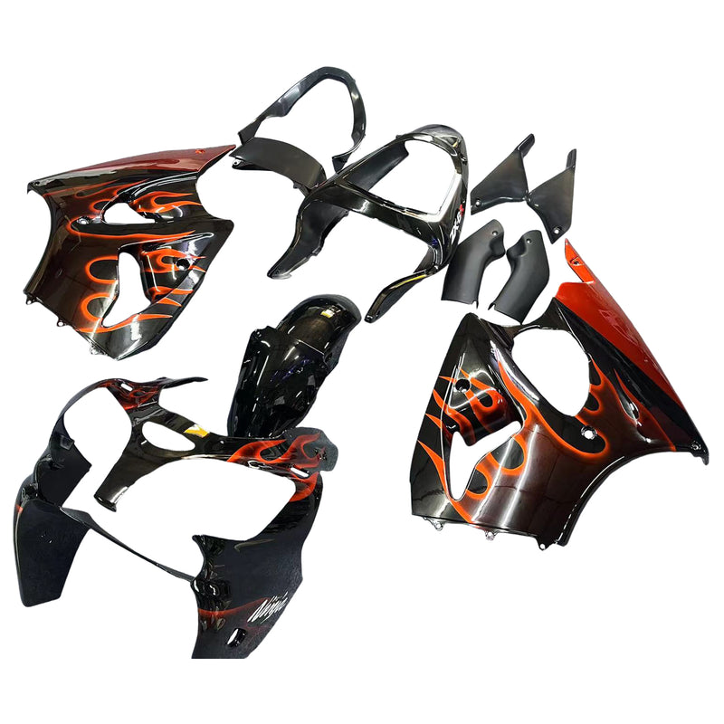 Amotopart Kawasaki ZX6R 636 2000-2002 ZZR600 2005-2008 Fairing Set Body