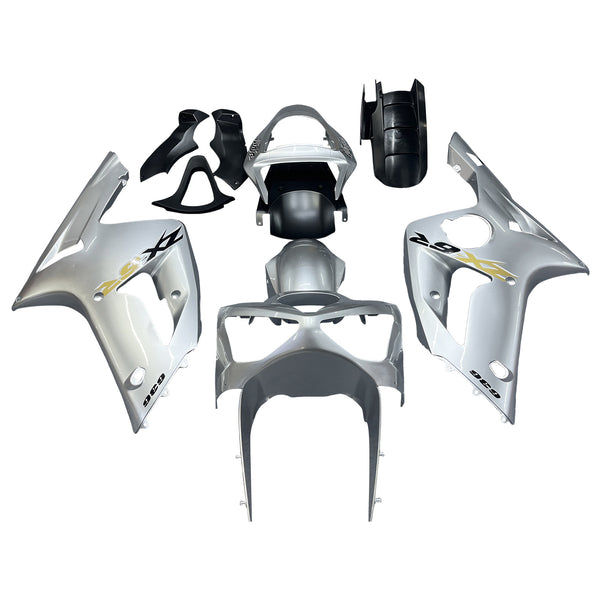 Fairings 2003-2004 Kawasaki ZX6R 636 Silver Ninja Generic