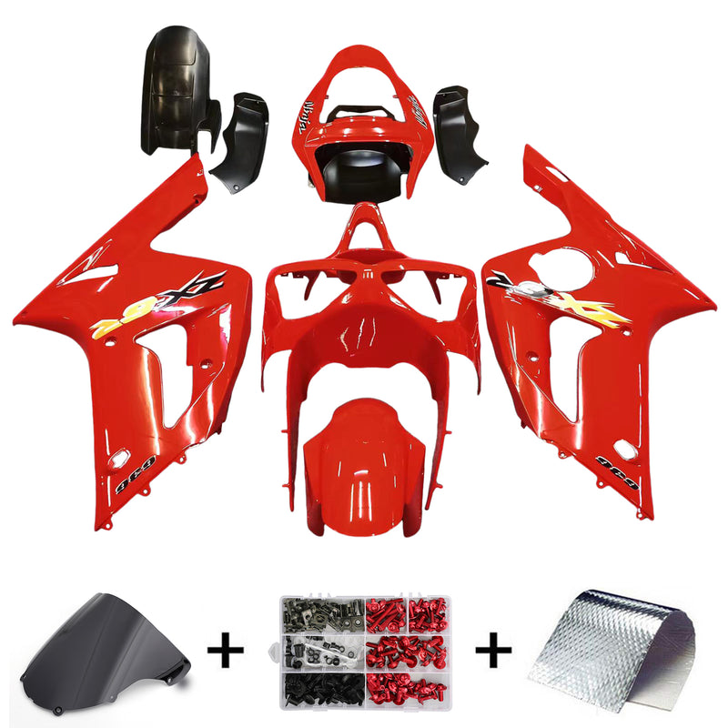 Verkleidungen 2003-2004 Kawasaki ZX6R 636 Red Ninja Generic