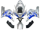 Carenados 2003–2004 Kawasaki ZX6R 636 Plata &amp; Ninja de llama azul genérico