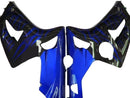Katteet 2003-2004 Kawasaki ZX6R 636 musta &amp; Sininen liekki Ninja Racing Generic