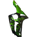 Verkleidungen 2003-2004 Kawasaki ZX6R 636 Black &amp; Green Flame Ninja Generic
