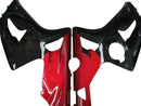 Carenados 2003-2004 Kawasaki ZX6R 636 Negro Rojo ZX6R Racing Genérico