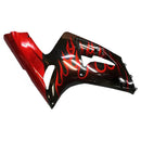 Verkleidungen 2003-2004 Kawasaki ZX6R 636 Black &amp; Red Flame ZX6R Racing Generic