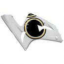 Verkleidungen 2003-2004 Kawasaki ZX6R 636 Weiß Schwarz Lucky Strike Generic