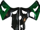 Fairings 2003-2004 Kawasaki ZX6R 636 Green Black Elf Racing Generic