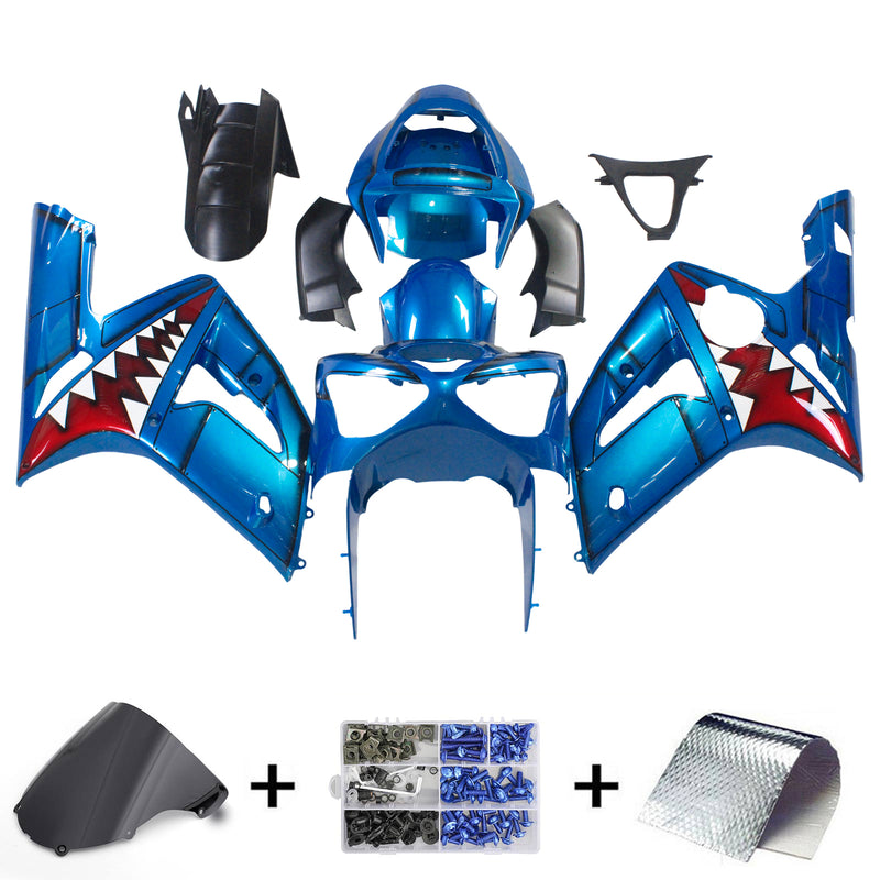 Kit de carenagem para Kawasaki ZX6R 636 2003-2004 Genérico