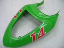 Fairings 2005-2006 Kawasaki ZX6R 636 Grøn Sort nr. 14 ZX6R Generisk