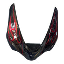 Carenados negros para Kawasaki ZX6R 636 (2005-2006) &amp; Ninja Llama Roja Genérico