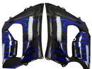 Kåper 2005-2006 Kawasaki ZX6R 636 Svart &amp; Blå flamme Ninja Racing Generisk