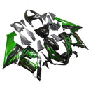Kåper 2005-2006 Kawasaki ZX6R 636 Svart &amp; Grønn flamme Ninja Racing Generisk
