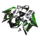Kåper 2005-2006 Kawasaki ZX6R 636 Svart &amp; Grønn flamme Ninja Racing Generisk