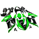 Kapotáž 2005-2006 Kawasaki ZX6R 636 Zelená Černá Kawasaki Racing Generic