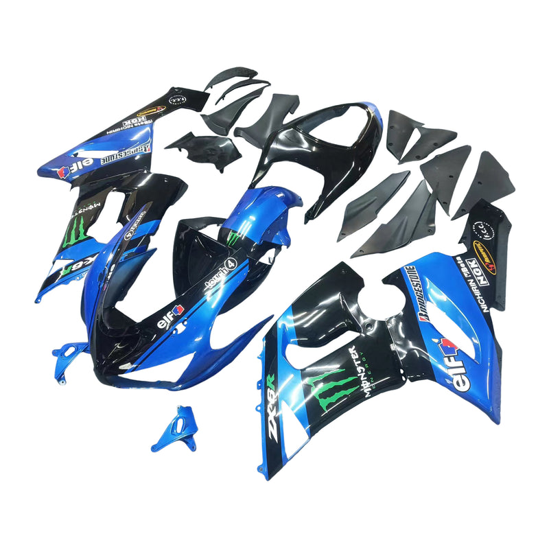 Amotopart kåpa set för Kawasaki ZX6R 636 2005-2006, kropp, plast, ABS