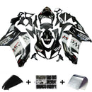Fairings 2007-2008 Kawasaki ZX6R ZX636 Sort Hvid West Ninja Generisk